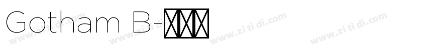 Gotham B字体转换